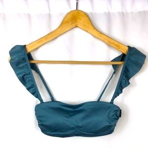 VS PINK Teal Ruffle Bandeau